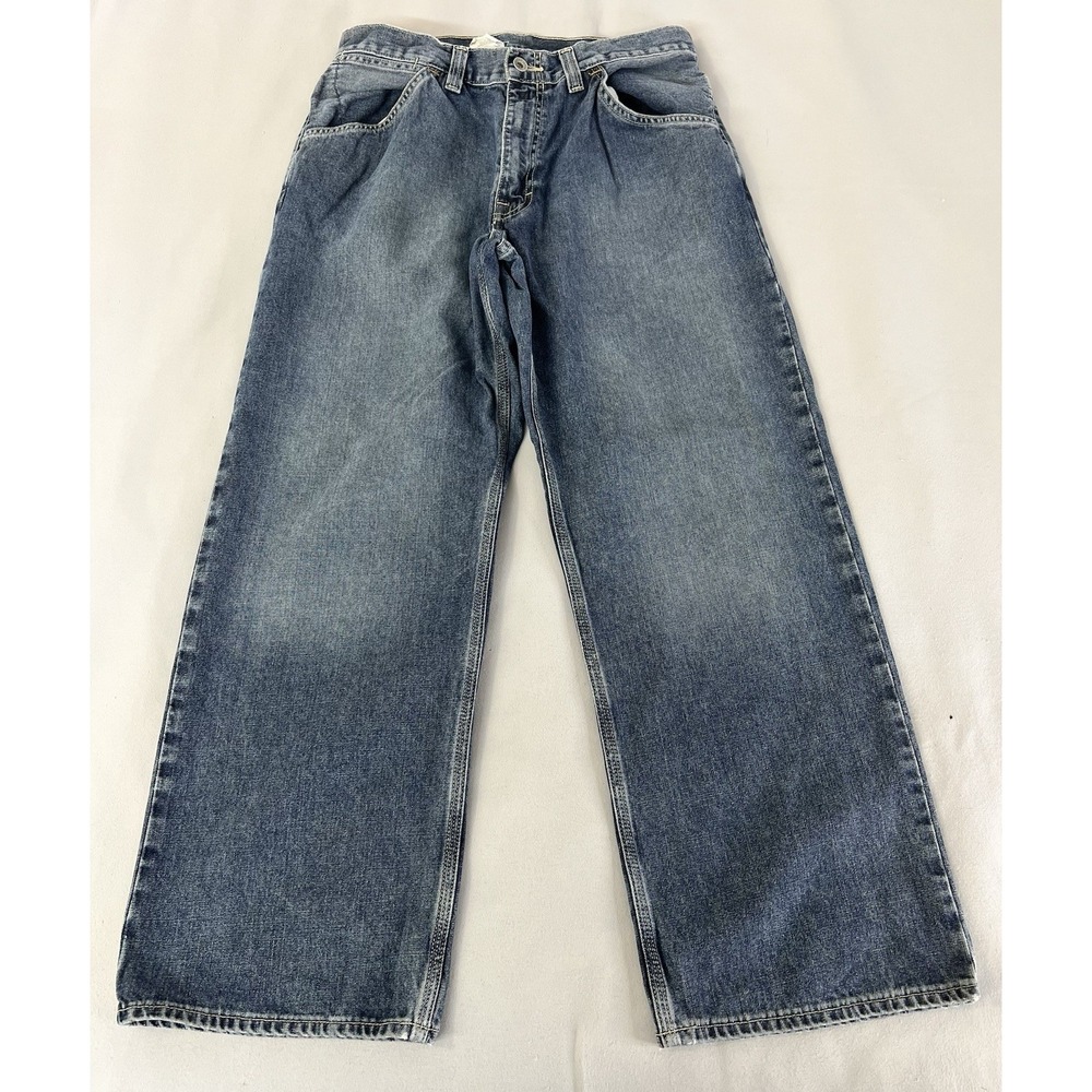 VTG Gap Worker Jean Men's Light Wash Denim Work Wear Pants 34x30 (32x29) Y2K